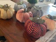 img 1 attached to 6 Pack Handmade Velvet Pumpkins For Fall Decorating - 4.72 In Faux Foam Pumpkin Tabletop Decoration For Autumn Halloween Thanksgiving Harvest Festive Home Decor review by Amber Gaiser
