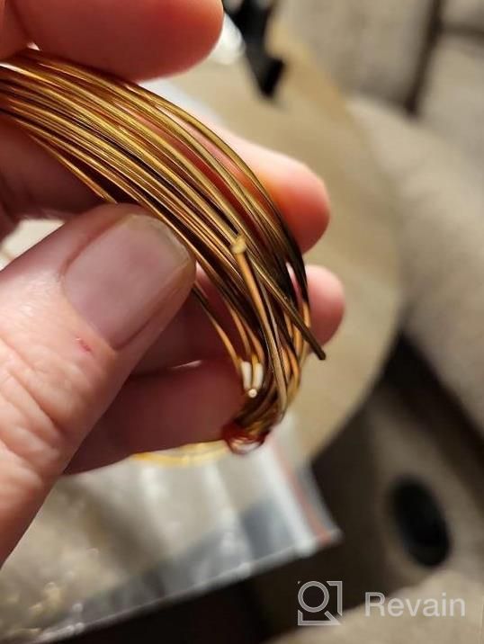 img 1 attached to Jewelry-Making Must-Have: BENECREAT Half Round Copper Wire – 18 Gauge, 16.5 Feet, 3Mm Wide – Perfect For Crafting And Beading! review by Amanda Estrada