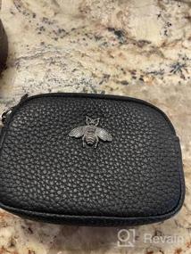 img 6 attached to Stylish And Compact Leather Coin Purse For Women - 2 Zippers Provide Secure Organization