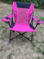img 1 attached to Kijaro Dual Lock Folding Camping Chair - Experience Outdoor Comfort With A Multifunctional Sports And Lawn Chair - Dual Lock System Secures Sitting Or Pack-And-Go Positioning review by Shawn Hodges