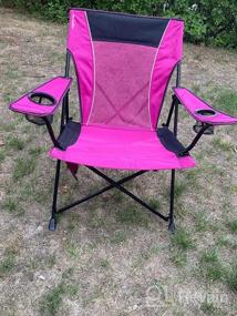 img 6 attached to Kijaro Dual Lock Folding Camping Chair - Experience Outdoor Comfort With A Multifunctional Sports And Lawn Chair - Dual Lock System Secures Sitting Or Pack-And-Go Positioning