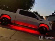 img 1 attached to Enhance Your Vehicle'S Appearance With MICTUNING Q1 RGBW LED Rock Lights - 4 Pods Of Multicolor Underglow Lighting With Bluetooth Controller, Music Mode, And Complete Wiring Kit review by Jeff Talcott