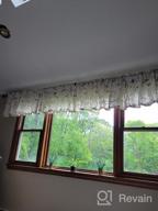 img 1 attached to Embroidered Curtains Valance With VOGOL Vines Pattern, 52 X 18 Inch, Grass Green Color, Rod Pocket Design For Windows review by Brandon Selpasoria