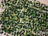 картинка 1 прикреплена к отзыву Artificial Ivy Leaf Plant Garland - 12 Strands, 91 Feet - Perfect For Home, Kitchen, Garden, Office, Wedding, And Wall Decor от Corey Katchem