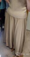 img 1 attached to Women'S High-Waisted Tie Knot Pleated A Line Maxi Skirt With Zip Back review by Jennifer Corbett