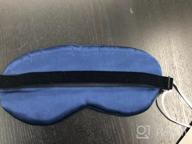 img 1 attached to Pure Mulberry Silk Sleeping Eye Mask With Adjustable Strap For Ultimate Comfort - Ideal For Sleeping, Travel, Napping - Boost Your Zzz With MYK Silk Blindfold review by Crystal Reed