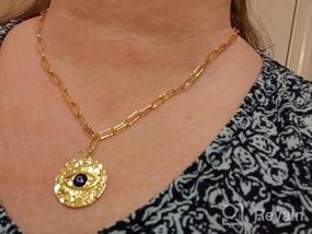 img 7 attached to Шикарно и стильно: женское колье и браслет из 14-каратного золота с цепочкой и скрепкой от SOVESI