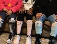 img 1 attached to Kids Gift: 6 Pairs of Fun Animal Pattern Knee High Socks for Girls - Long Boot, Tall, Cute, Crazy, Funny (Ages 3-12 Years Old) review by William Santos
