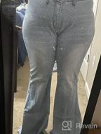 img 1 attached to Women'S Stretchy Distressed Skinny Jeans With Flared Hem review by Eddy Borghesi