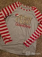 img 1 attached to Spread Cheer In Style With Our Women'S Merry Christmas Santa Hat Blouse Tee! review by Jennifer Redmond