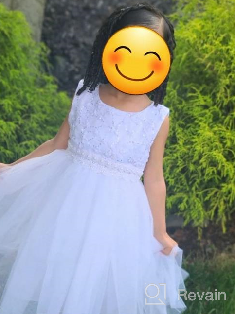 img 1 attached to Girls' Clothing and 🌸 Dresses: Flower Lace Baby Girl Dress review by John Anaya