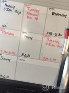 img 1 attached to Efficient Planning Made Easy With Smart Magnetic White Board Organizer For Your Office Or Refrigerator! review by Don Olsen