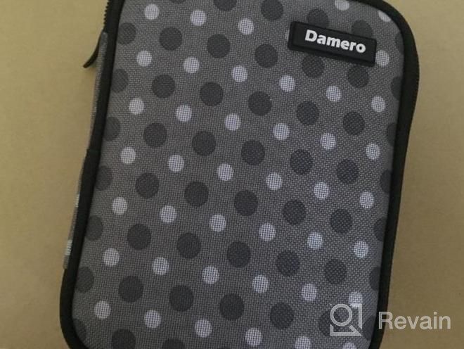 img 1 attached to Damero Crochet Hook Case - Travel Storage Bag For Swing Crochet Hooks, Lighted Hooks & Needles (Up To 8'') And Accessories - Large, Blue Dots review by Jami Boetel