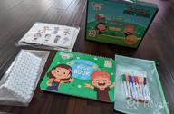 img 1 attached to Montessori Autism Preschool Busy Book For Toddlers Ages 1-3-4 With 8 Colorful Markers - 30 Page Educational Quiet Activity Books For Kids 3-4-8 Years Old. review by Muharik Khalifa