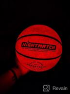 img 1 attached to NIGHTMATCH Premium LED Light Up Basketball - Perfect Glow In The Dark Basketball Size 7 With 2 LEDs, 8 Batteries & 1 Pump - Glow Basketball With Water Resistance - Birthday & Christmas Gifts For Kids review by Firman Harrington