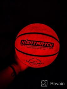img 7 attached to NIGHTMATCH Premium LED Light Up Basketball - Perfect Glow In The Dark Basketball Size 7 With 2 LEDs, 8 Batteries & 1 Pump - Glow Basketball With Water Resistance - Birthday & Christmas Gifts For Kids
