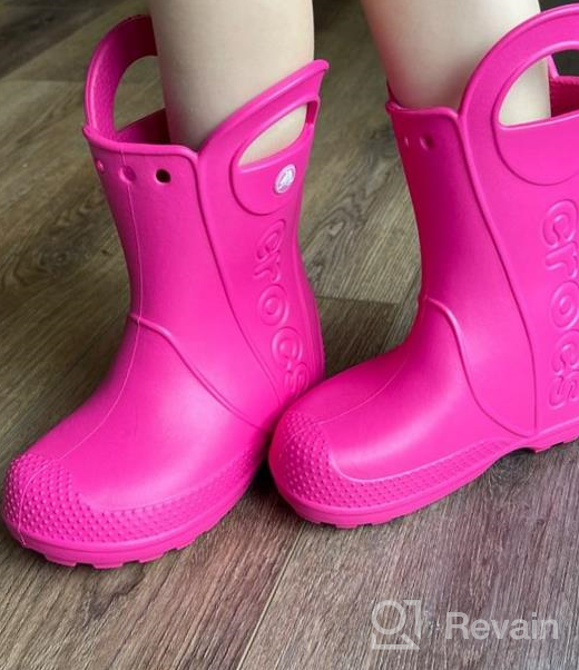 img 1 attached to Crocs Unisex Kids Outdoor Handle Boots for Little Boys' Shoes review by George Evans