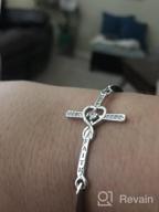 img 1 attached to 🕊️ WUSUANED Infinity Love Heart God Cross Bracelet: A Meaningful Christian Gift for Women and Girls review by Shelly Rozendaal