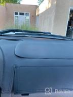 img 1 attached to BDFHYK Dashboard Cover PU Dash Mat Compatible With 2007-2014 Tahoe Suburban, Yukon Sierra And 2007-2013 Avalanche Silverado 1500 LTZ review by Tyler Munajj