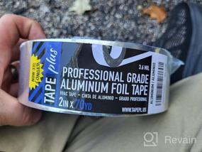 img 6 attached to High Temperature HVAC Aluminum Foil Tape - 2 Inch By 210 Feet (70 Yards) 3.6 Mil - Ideal For Sealing & Patching Hot/Cold Air Ducts, Metal Repair, And More - Professional Grade Quality!