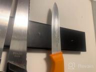 img 1 attached to 16Inch Stainless Steel Magnetic Knife Holder - Strong Powerful Storage Display Organizer For Wall Mounted Kitchen Bar review by Patrick Lets