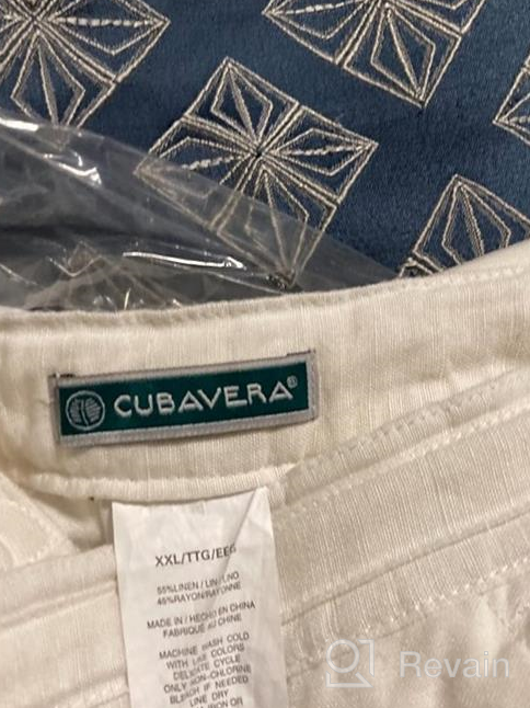 img 1 attached to 👔 Cubavera Signature No Button Sleeve Bright Men's Clothing: Stylish Comfort for the Modern Man review by Darius Slater