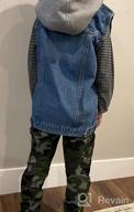 img 1 attached to 👚 Stylish Mallimoda Sleeveless Denim Jacket - Perfect Kids Jean Vest Hoodies for Fashionable Outerwear review by Jason Flippen