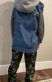 img 7 attached to 👚 Stylish Mallimoda Sleeveless Denim Jacket - Perfect Kids Jean Vest Hoodies for Fashionable Outerwear