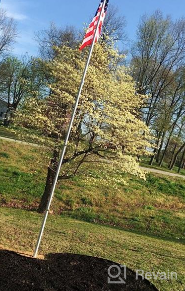 img 1 attached to 25FT Heavy Duty 16 Gauge Aluminum Flag Pole Kit With USA Flag - Perfect For Residential Or Commercial Use! review by Charles Thomas