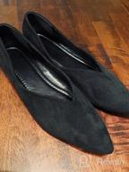 img 1 attached to 🥿 Slocyclub Comfort Soft Black Pointed Toe Flats: Slip On Flexy Ballet Shoes for Women review by Brad Arthur