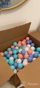 img 5 attached to 100Pcs 2.16In Macaron Color Plastic Toy Balls For Ball Pit Play Tent, Baby Pool Party Decorations
