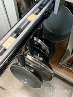 картинка 1 прикреплена к отзыву Черная выдвижная кладовая с 7 крючками, регулируемые стеллажи для горшков, органайзер для кастрюль, выдвижной кухонный шкаф от Micheal Wolf