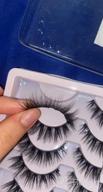 img 1 attached to Get The Perfect Look With JIMIRE'S Russian Strip Volume Eyelashes In Wispy Fluffy DD Curl - Natural Lashes Pack Of 16 Pairs review by Tanya Smith