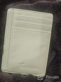 img 6 attached to Secure Your Cards And Cash With Travelambo'S RFID-Blocking Minimalist Leather Wallet