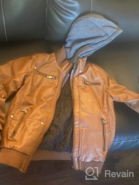 img 1 attached to 🧥 Optimized Search: Boys' Wantdo Leather Flight Bombers - Removable Jackets & Coats review by Onur Donovan