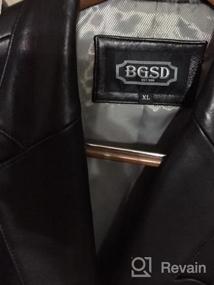 img 5 attached to BGSD Men'S Richard Classic Leather Blazer Lambskin Sport Coat Jacket - Regular, Big & Tall And Short Sizes Available!