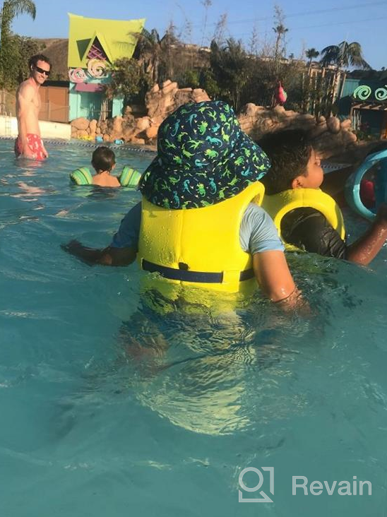 img 1 attached to Protect Your Child's Skin with JAN & JUL Aqua-Dry 🧢 GRO-with-me Adjustable Sun-Hats – UV Protection for Babies, Toddlers, and Kids review by Anthony Tegan