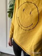 img 1 attached to Smiley Graphic Crewneck Sweatshirt For Women - Long Sleeve Casual Pullover Top With Happy Face Design review by Matthew Davenport