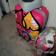img 1 attached to Pink Multicolor 3-Piece Rockland Vision Hardside Spinner Wheel Luggage Set (20/24/28) For Stylish And Durable Travels review by Olga Porter