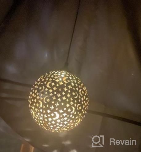 img 1 attached to Decorative Solar Lanterns For Outdoor Hanging - Waterproof Metal Moon Sun Design For Garden, Patio, Pathway And Yard - Bronze review by Lequon Kirkpatrick