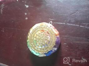 img 5 attached to 🌌 Sacred Geometry Orgonite Necklace with Luminous Sri Yantra Pendant - Enhance Chakra Energy and Meditation Experience with this Exquisite Meditation Jewelry