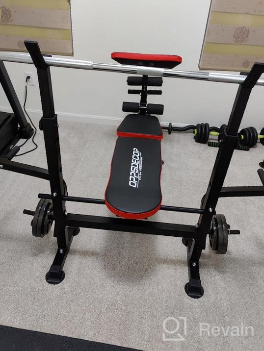 img 1 attached to Get In Shape With OppsDecor 5 In 1 Adjustable Weight Bench Set For Full Body Workout review by Patrick Lets