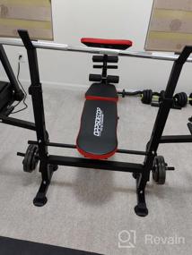 img 8 attached to Get In Shape With OppsDecor 5 In 1 Adjustable Weight Bench Set For Full Body Workout