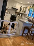 img 1 attached to Spirich Freestanding Wire Pet Gate For Dogs, 30 Inches Tall Dog Gate For The Houes, Doorway, Stairs, Pet Puppy Safety Fence,Set Of Support Feet Included (Espresso, 4 Panels) ASIN: B07T8Z8NKL review by Katrina Kruger