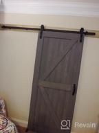 img 1 attached to 32In X 84In Sliding Barn Door Kit With 6Ft Hardware & Handle - Pre-Drilled Solid Spruce Wood Panelled Slab, K-Frame | SMARTSTANDARD review by Dave Wolf