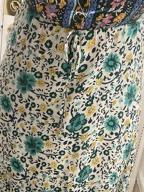 img 1 attached to TEMOFON Women's Summer Bohemian Casual Floral Print Maxi Dress with Short Sleeves, Sizes S-2XL review by George Karadimas
