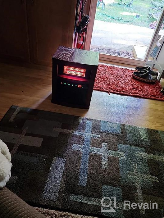 img 1 attached to Stay Warm And Cozy With 1500W Infrared Electric Space Heater- Perfect For Large Rooms With 3 Heat Modes, Remote Control, Timer, And Safety Features! review by Bill Roberts