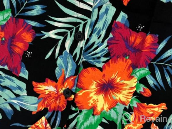 img 1 attached to 🌺 Stylish JOGAL Big Boy's Floral Casual Hawaiian Shirt: Short Sleeve Button Down review by Matt Minette