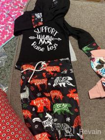 img 5 attached to Newborn Baby Boy Plaid Letter Print Hoodie & Long Pants 2PCS Fall Winter Outfit Set