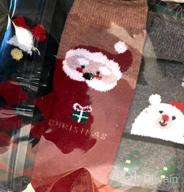 img 1 attached to Winter Wonderland: 15 Pairs of Festive Wool Socks - Perfect for Women, Girls, and Big Kids during the Holiday Season! review by Andre Hawkins